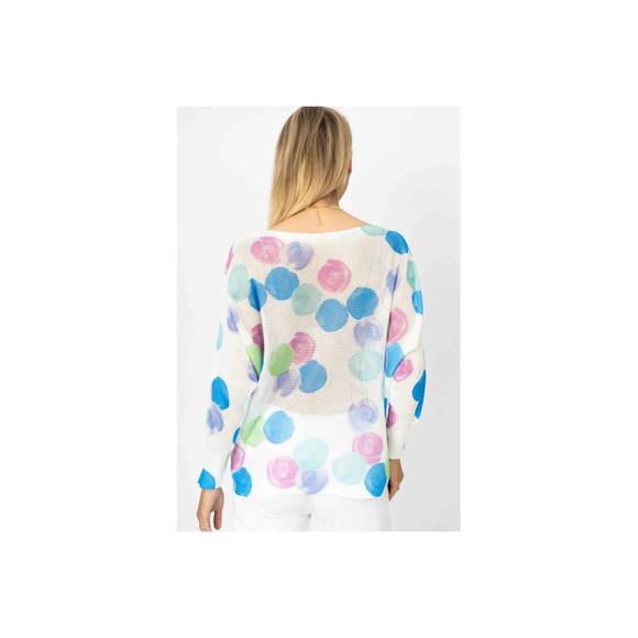 NEW LOOK MODE USA batwing sweater in aqua - Picture 2 of 3